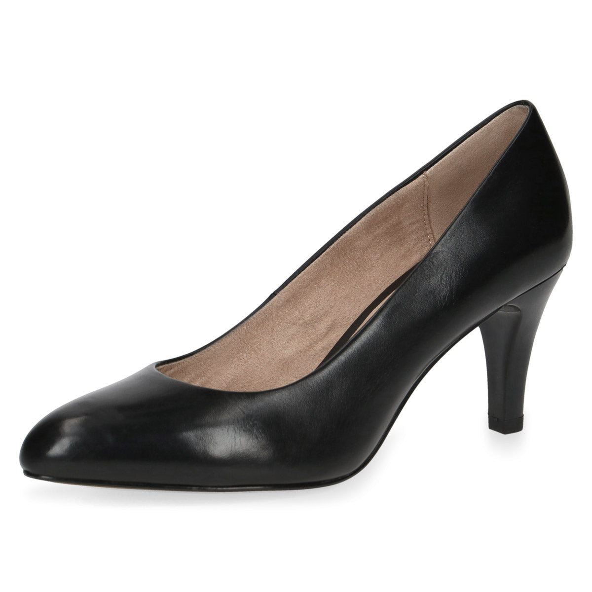 Black rounded toe clearance pumps