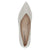 Cream Block Heel with a Pointed Toe