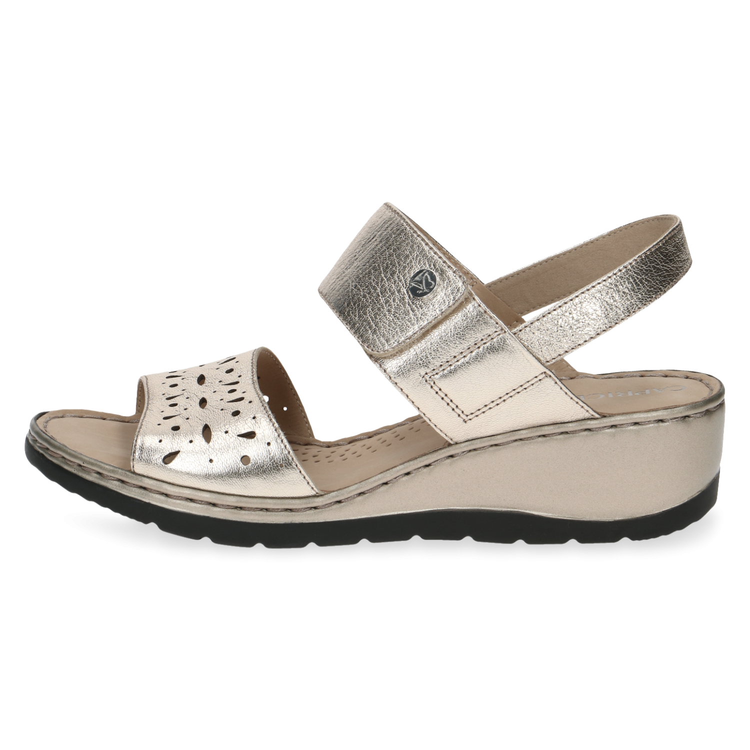 Comfortable Classic Summer Sandals in Platinum Leavys Shoes