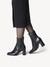 Black Leather Heeled Ankle Boots by Tamaris: Stylish and Versatile Fashion Statement