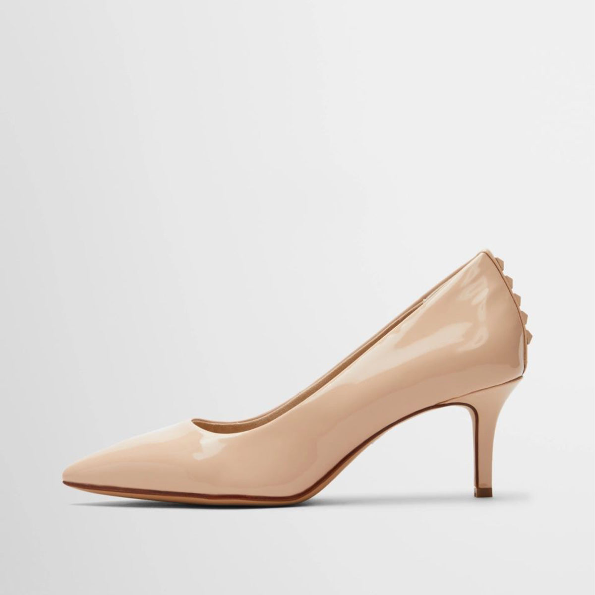 Sophisticated Classy Nude Heels with Studs