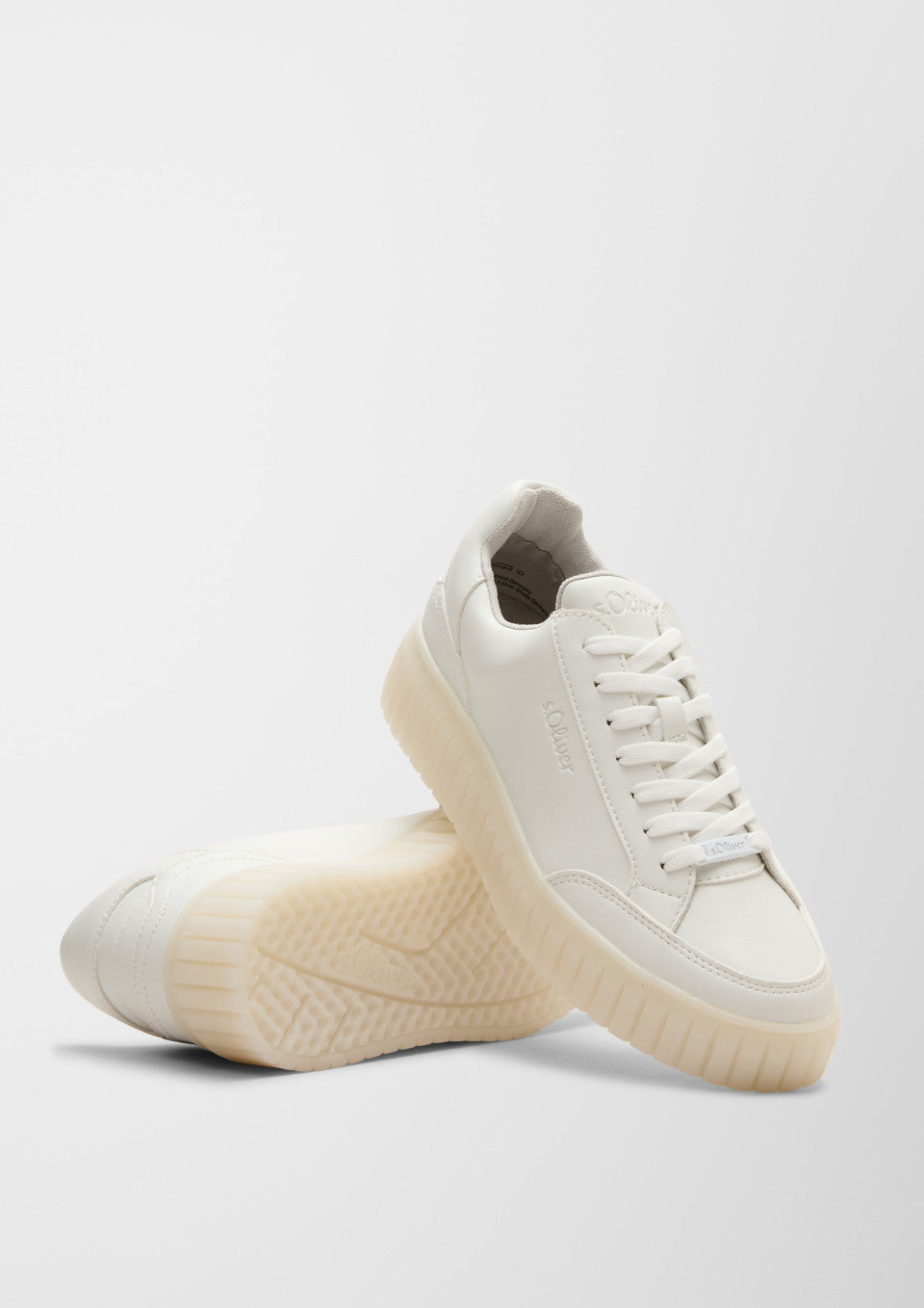 Sleek White Runner Leavys Shoes