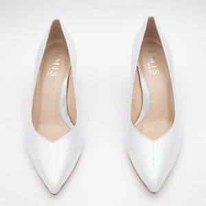 Classy and Glamorous Silver Metallic Pointed Toe High Heel