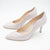 EMIS Silver Shimmer Leather Heel with Pointed Toe - Leavys Shoes