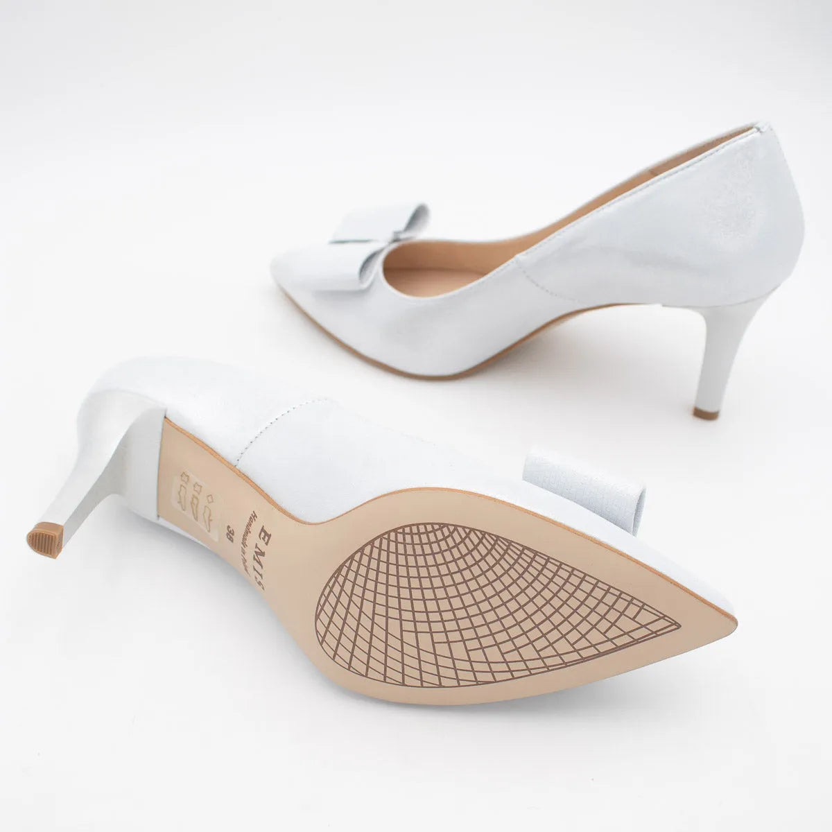 Silver Shine Classy Silver High Heels - Leavys Shoes