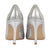 Silver Radiance Pointed Toe Court Shoes | Lotus