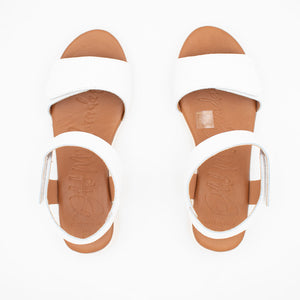Sunny Day White Dual Strap Sandals