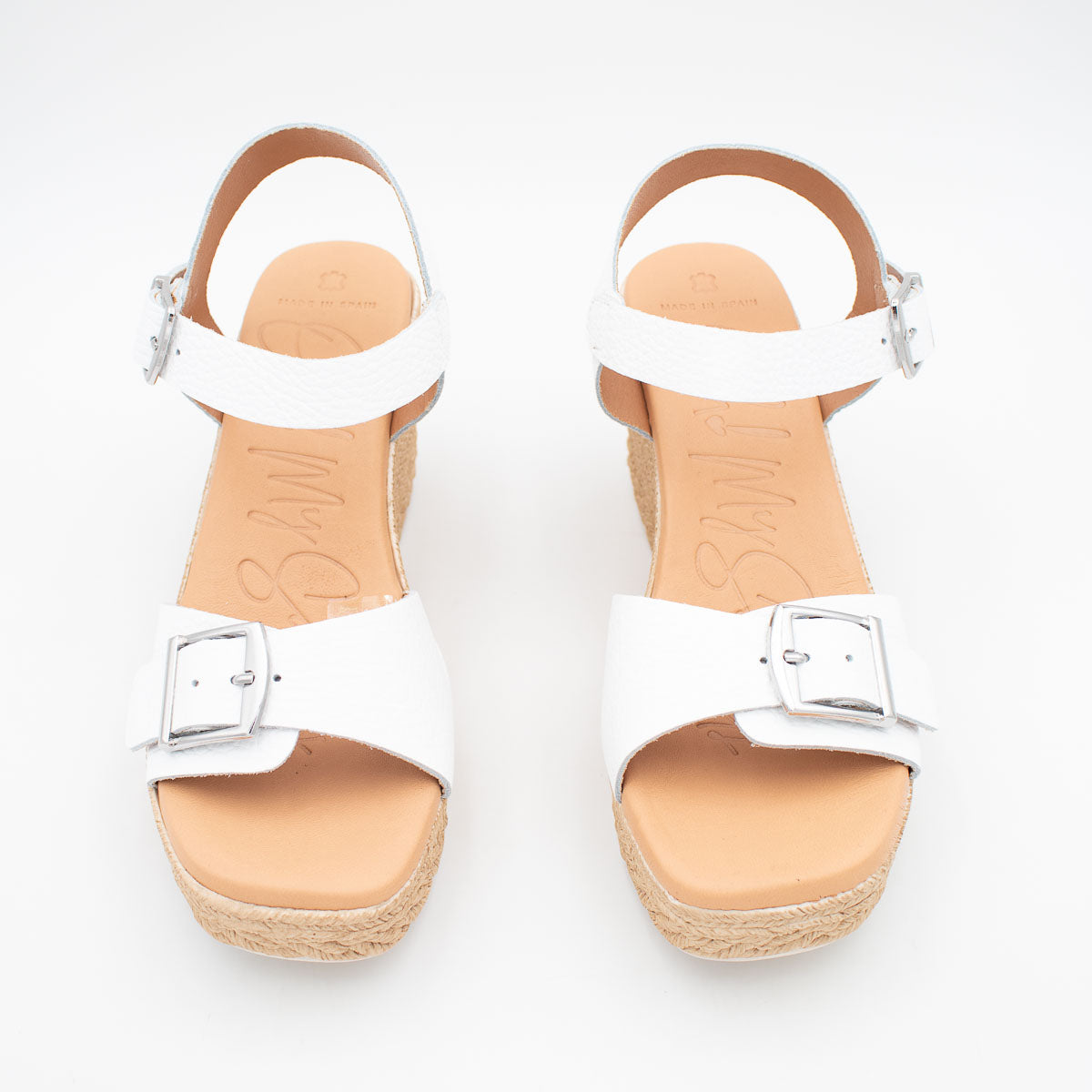 Sleek and Modern White Espradrille Wedge Sandals for Summer
