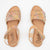 Velcro Strap Summer Sandals in Beige Multi