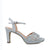 Sophisticated Silver Block Heeled Sandals for Special Occasions