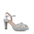 Classic Mid Heel Silver Sandals