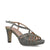 Trendy Mid Heel Sandals with a Strappy Design in Grey