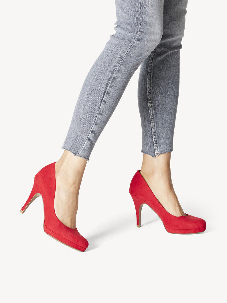 Charming Red Platform Heels