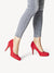 Charming Red Platform Heels