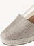 Beachy Chic Closed Toe Espadrille Wedge Gold Sandals