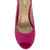 Top view showcasing the peep-toe design of the Fuchsia Flair Sandals.