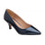 Versatile Style Navy Kitten Heel Shoes with Pointed Toe