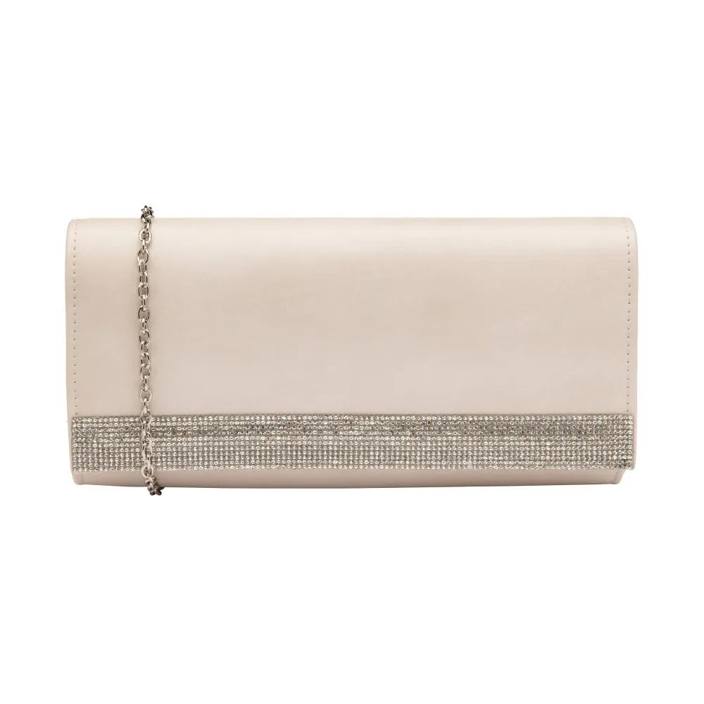 Occasion Bag | Diamante | Amy | Nude
