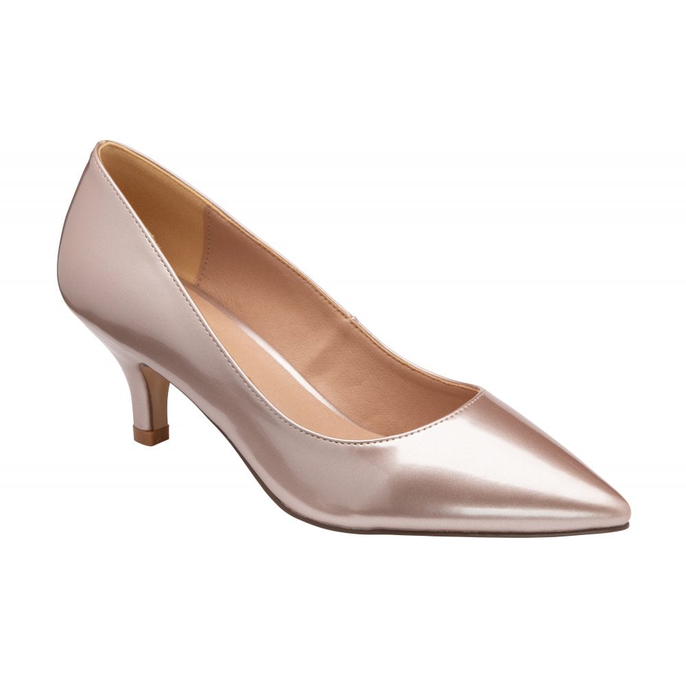 Rose gold sale kitten heel shoes